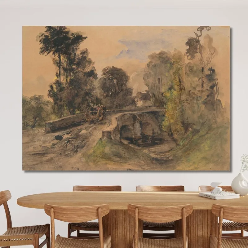 The Stone Bridge Théodore Rousseau