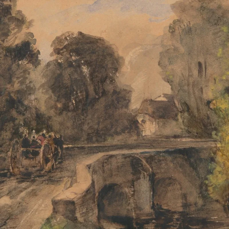 The Stone Bridge Théodore Rousseau