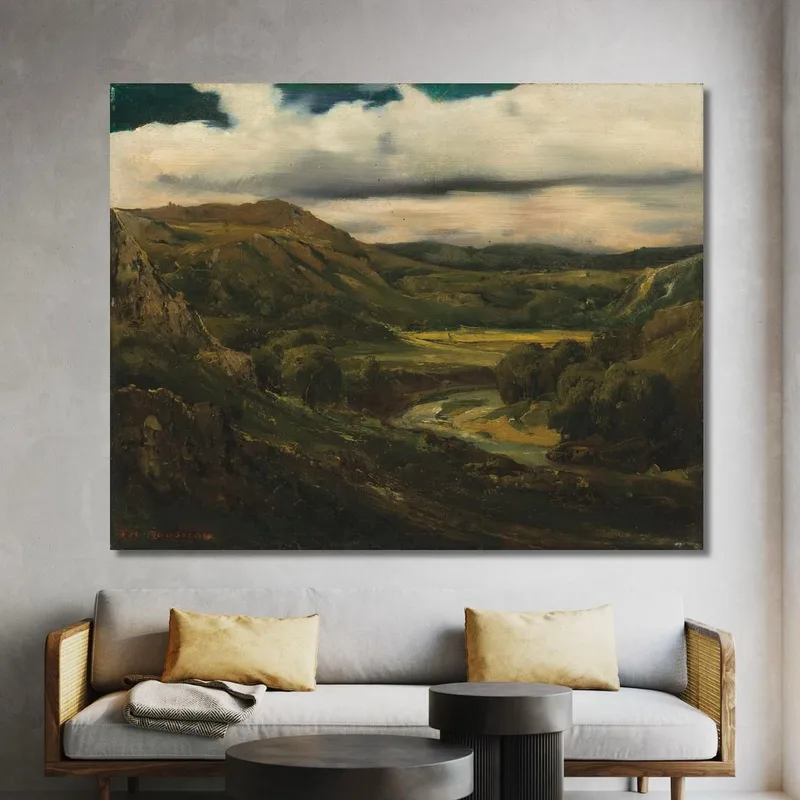 Vallée Et Montagnes D'Auvergne Théodore Rousseau