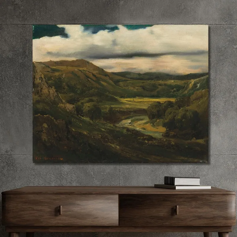 Vallée Et Montagnes D'Auvergne Théodore Rousseau