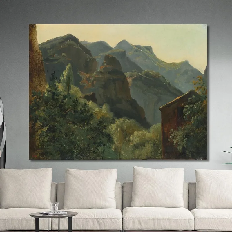 Versant De La Valleé De Saint-Vincent Auvergne Théodore Rousseau