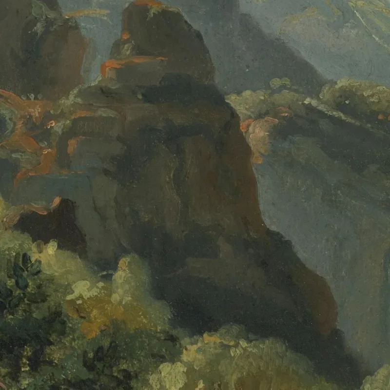 Versant De La Valleé De Saint-Vincent Auvergne Théodore Rousseau
