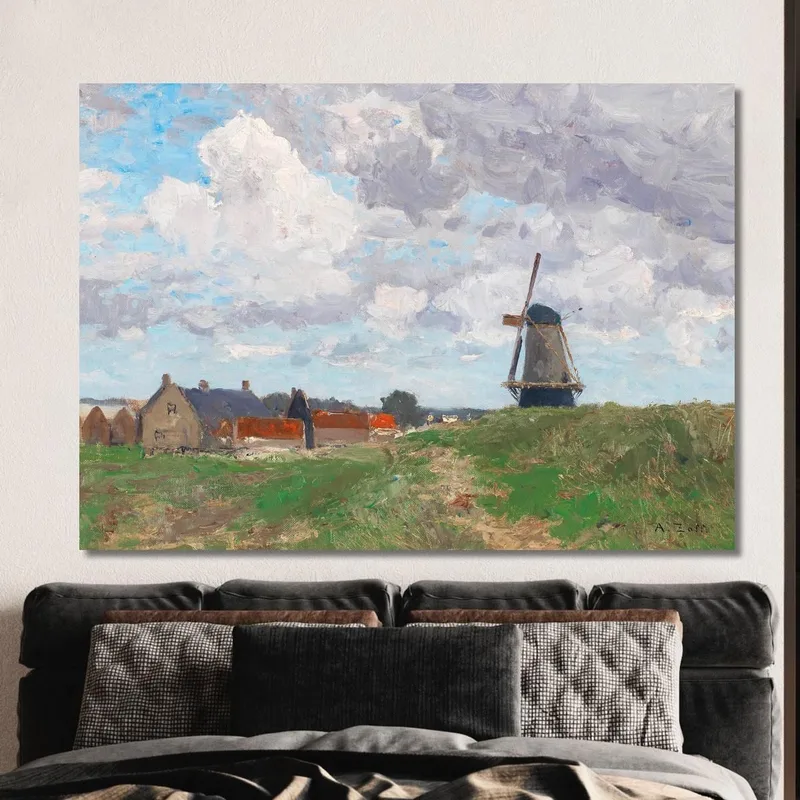 Eine Windmühle In Vlissingen Alfred Zoff