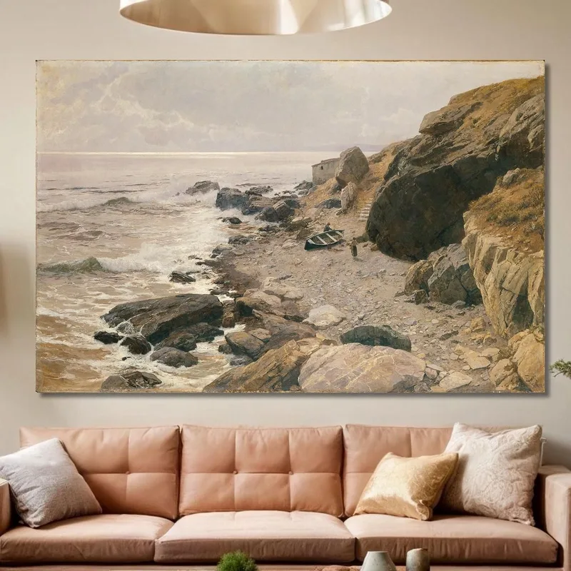 Sulla Costa Rocciosa Della Riviera Alfred Zoff