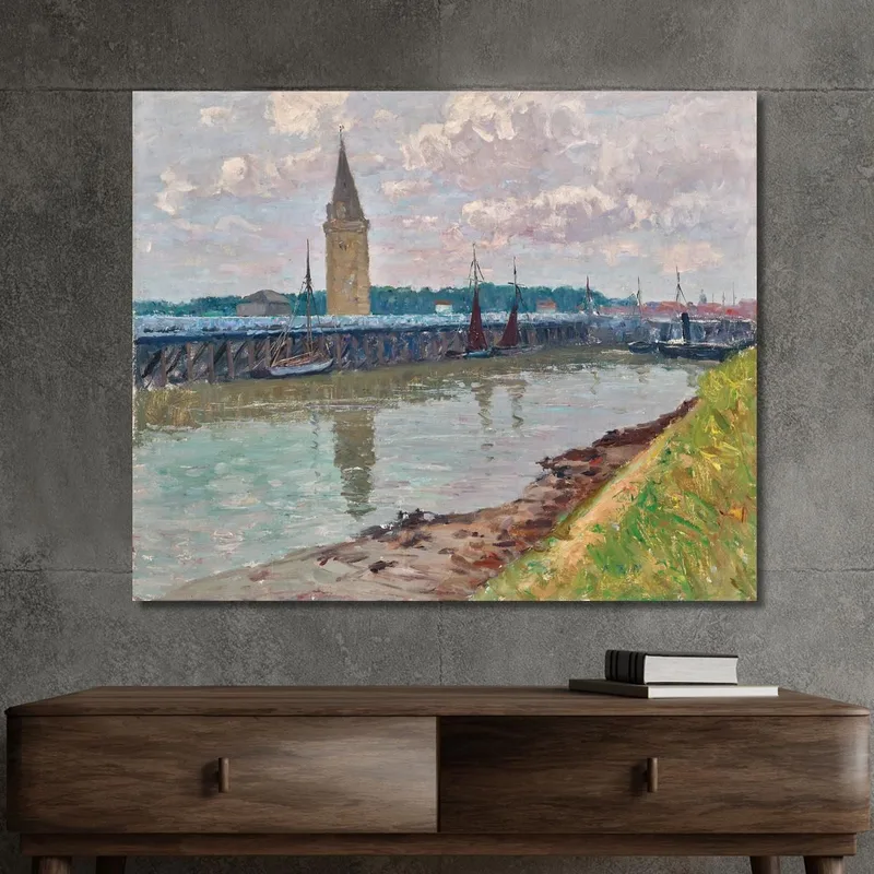 Fischerhafen In Nieuport Belgien Alfred Zoff