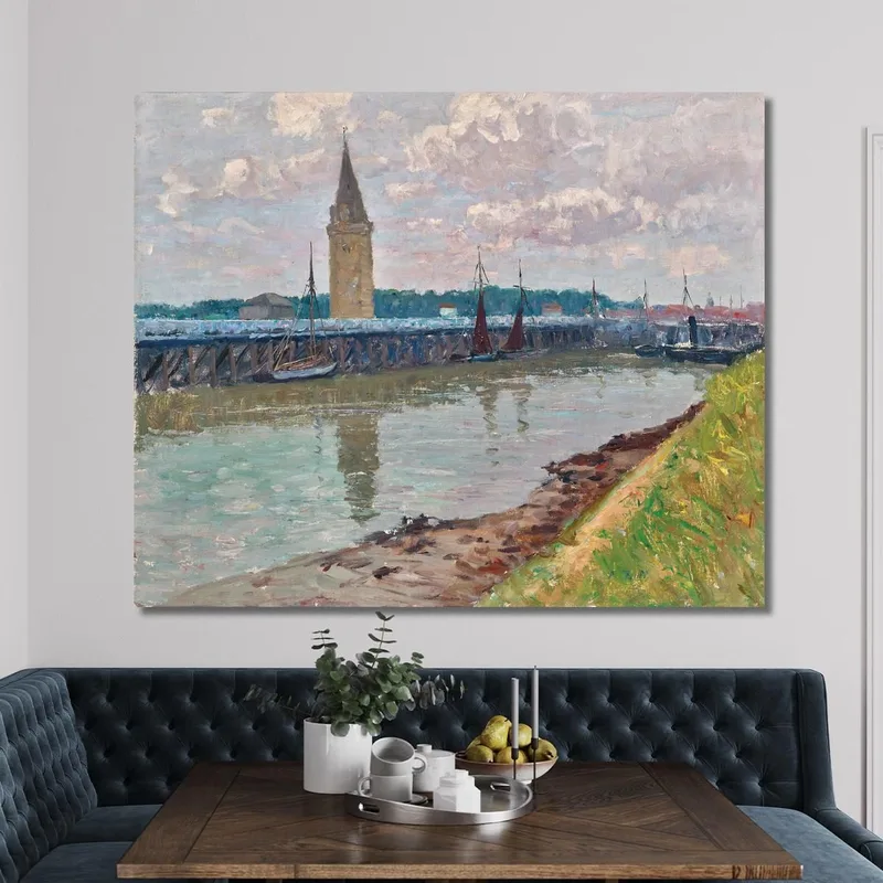 Fischerhafen In Nieuport Belgien Alfred Zoff