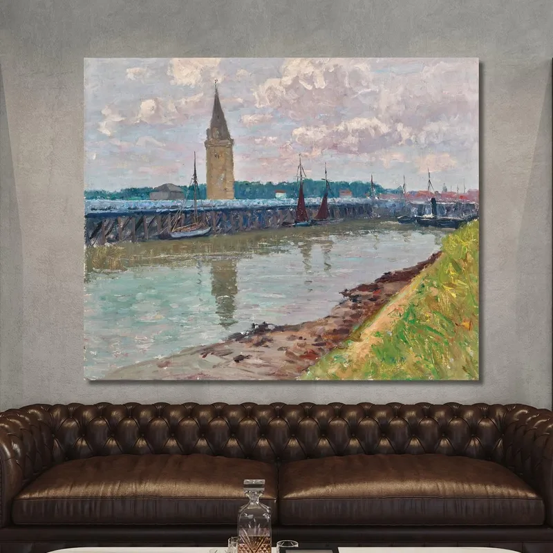 Fischerhafen In Nieuport Belgien Alfred Zoff
