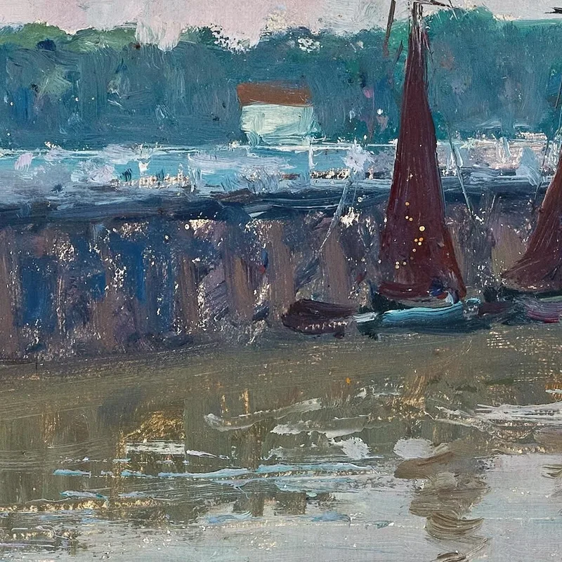 Fischerhafen In Nieuport Belgien Alfred Zoff