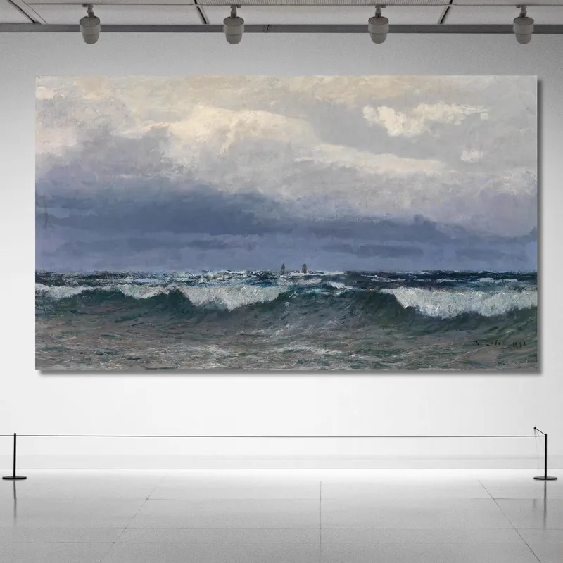 Surf In Mare Con Navi A Vela Alfred Zoff