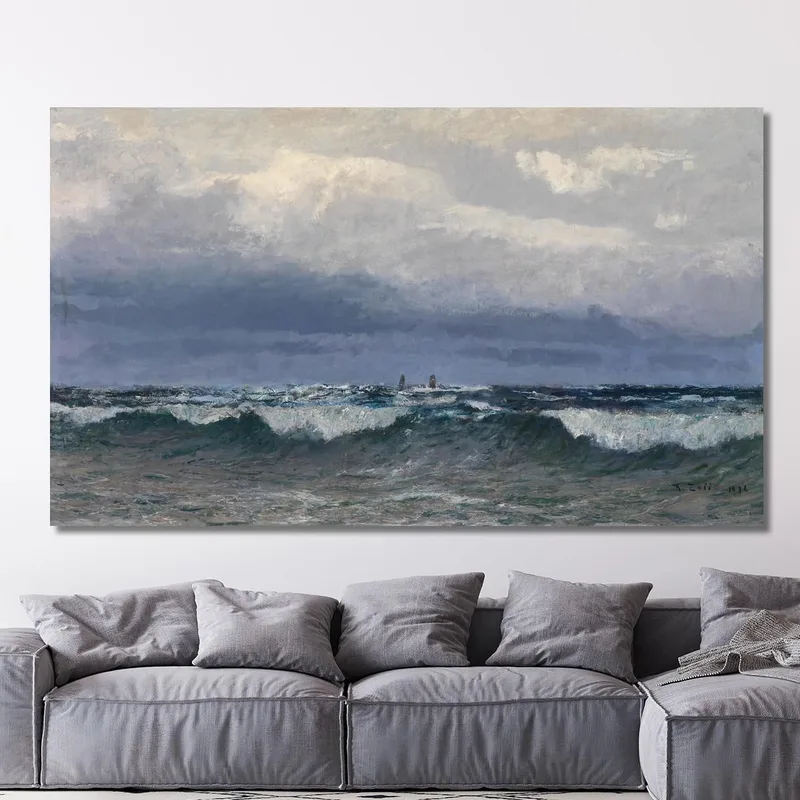 Surf In Mare Con Navi A Vela Alfred Zoff