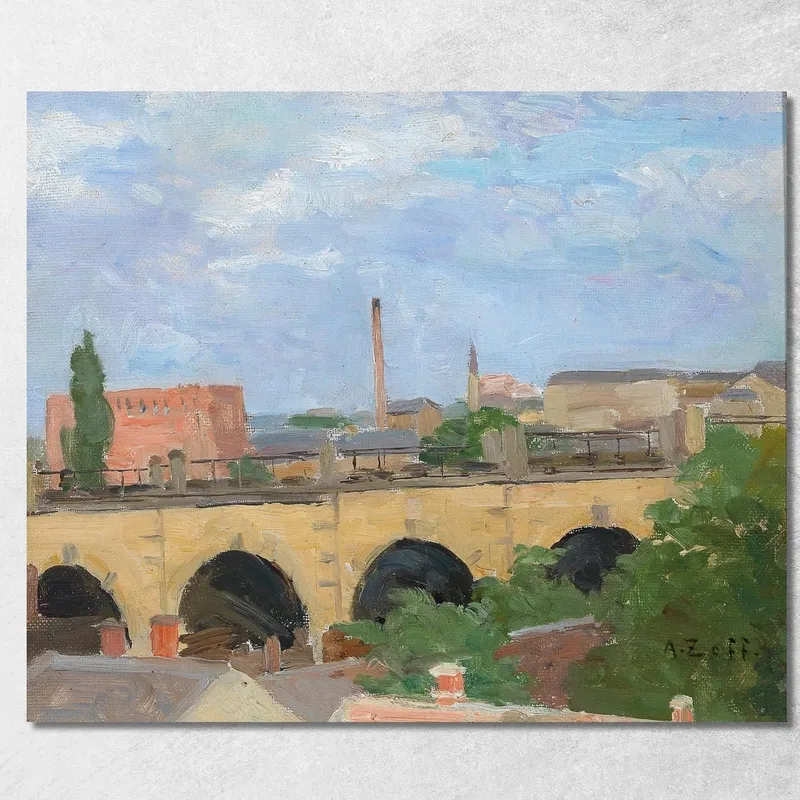 Sulla Costa Ligure Alfred Zoff quadro stampa su tela
