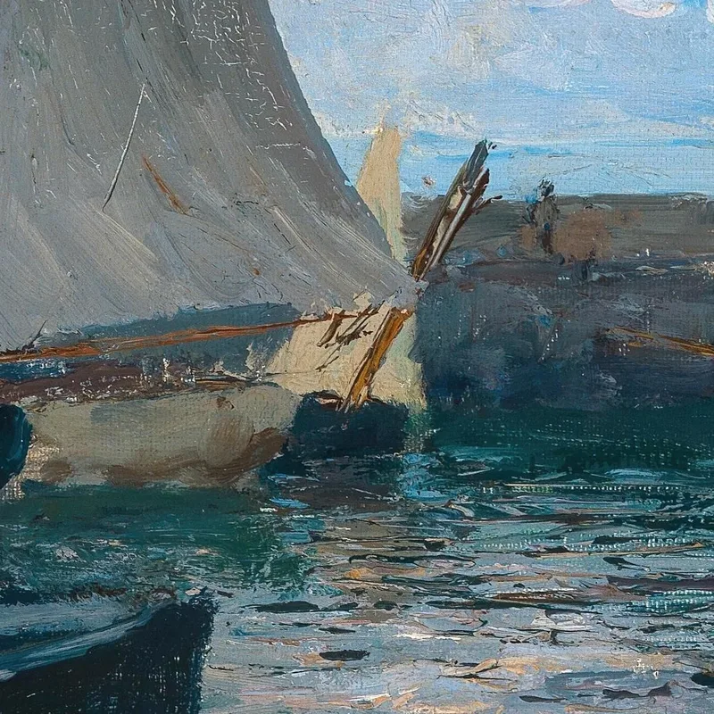 The Harbour Of Camogli Alfred Zoff