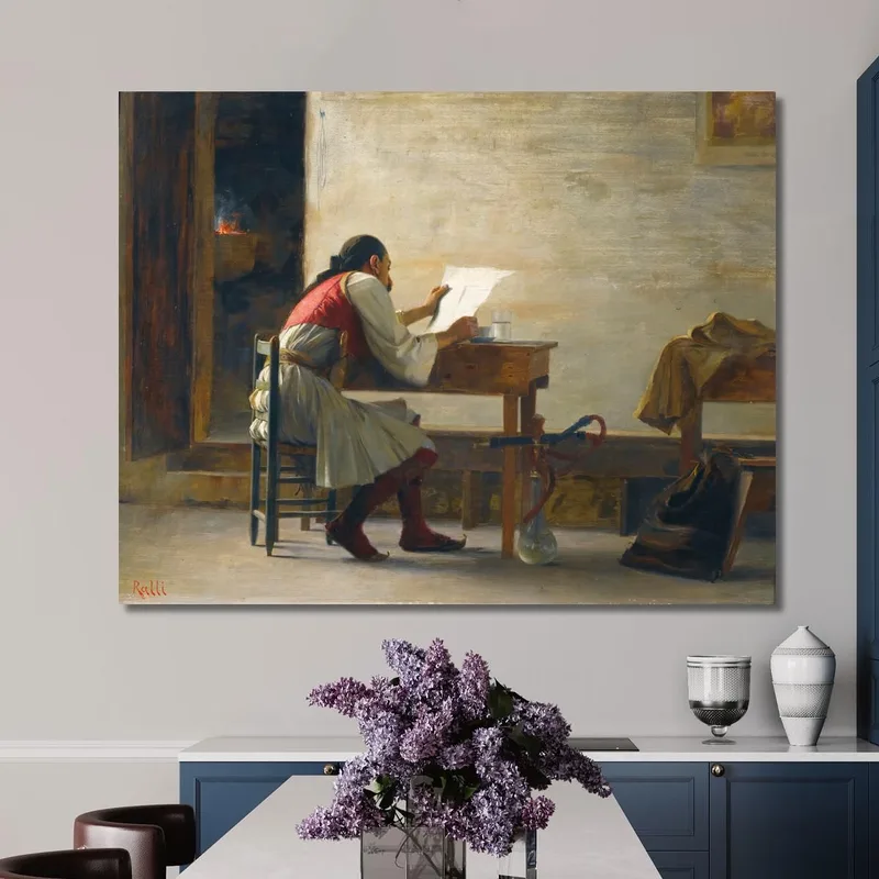 Una Buona Lettura Theodoros Ralli quadro stampa su tela