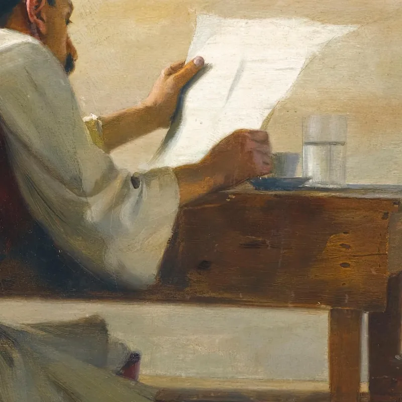 Una Buona Lettura Theodoros Ralli quadro stampa su tela