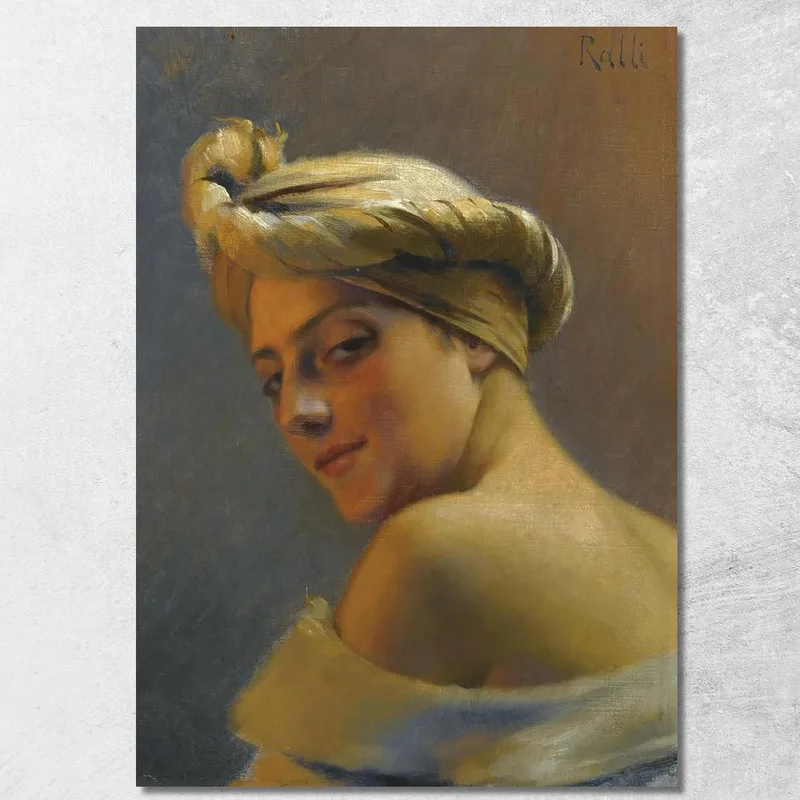 Ragazza Con Il Turbante Theodoros Ralli quadro stampa su tela