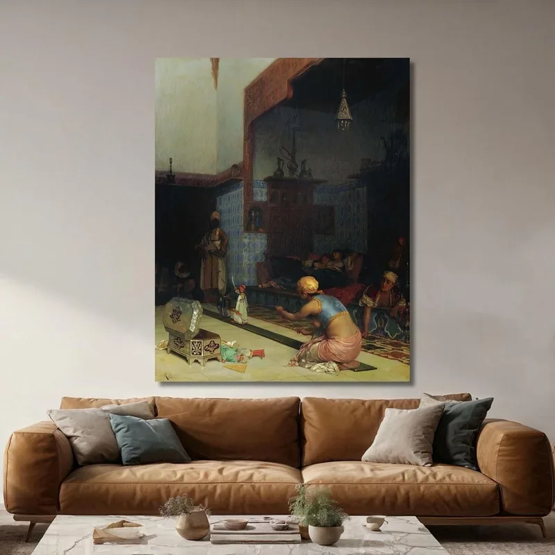 Marionette Nell'Harem Theodoros Ralli quadro stampa su tela
