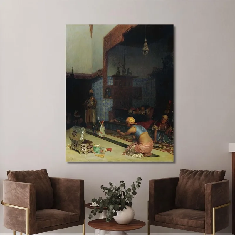 Marionette Nell'Harem Theodoros Ralli quadro stampa su tela