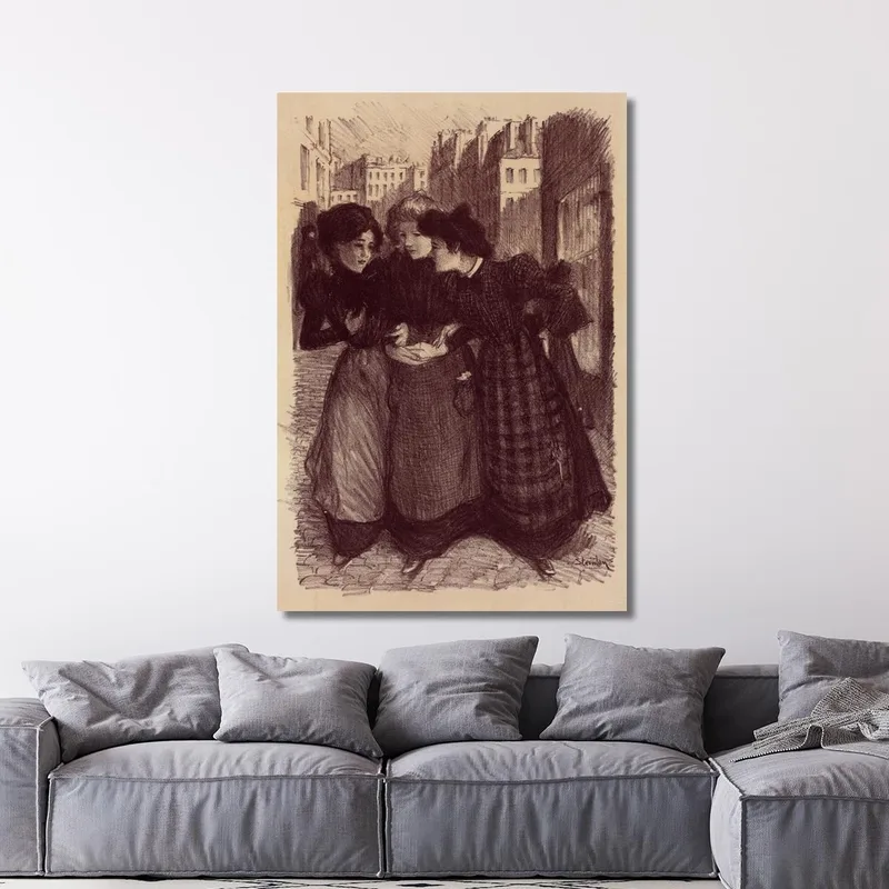 Dibujo Original Para El Cartel Masters' 2 Théophile Alexandre Steinlen