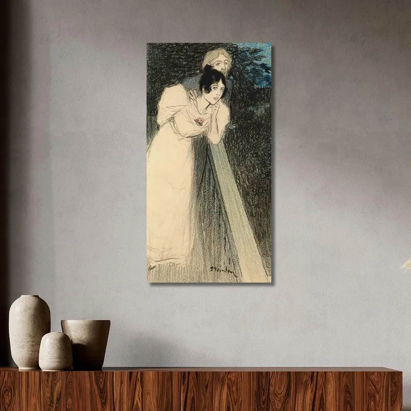 Dos Mujeres Con Vestidos Théophile Alexandre Steinlen