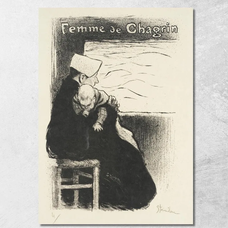 Woman Of Sorrow Théophile Alexandre Steinlen canvas print