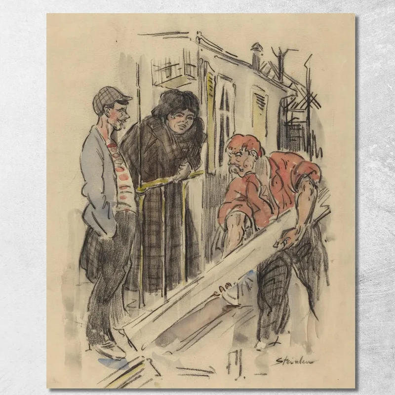 Gossips Théophile Alexandre Steinlen canvas print