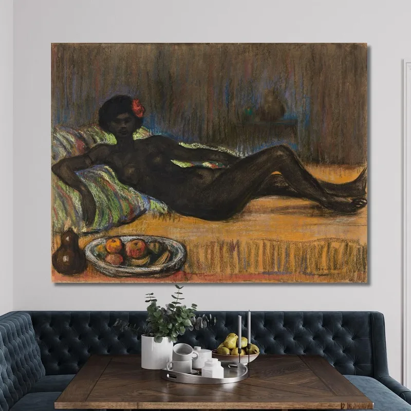 Masseida Desnuda Acostada En Un Sofá Théophile Alexandre Steinlen