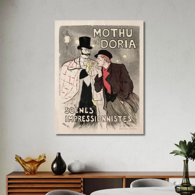 Mothu Et Doria Scene Impressioniste Théophile Alexandre Steinlen