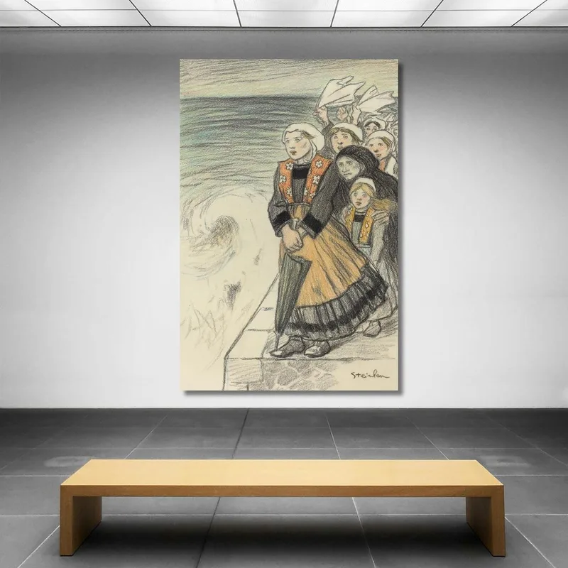 Les Épouses Des Marins Théophile Alexandre Steinlen