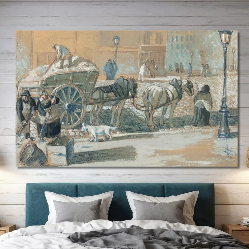 Pariser Szene Im Winter Théophile Alexandre Steinlen