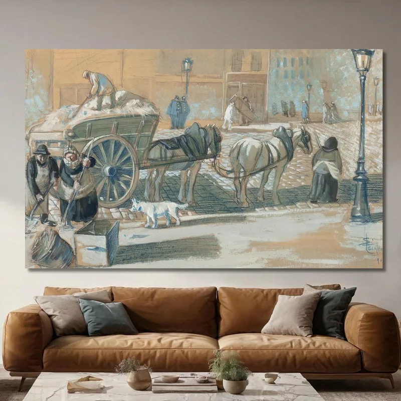 Pariser Szene Im Winter Théophile Alexandre Steinlen