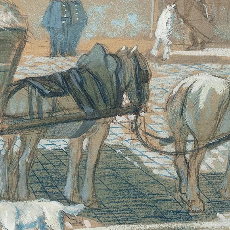 Pariser Szene Im Winter Théophile Alexandre Steinlen