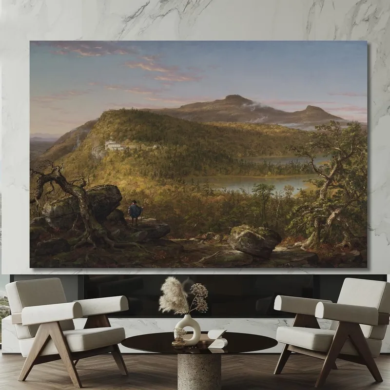 A View Of The Two Lakes And Mountain House Catskill Mountains Morning Thomas Cole
