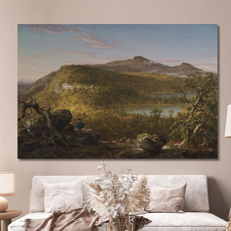 A View Of The Two Lakes And Mountain House Catskill Mountains Morning Thomas Cole