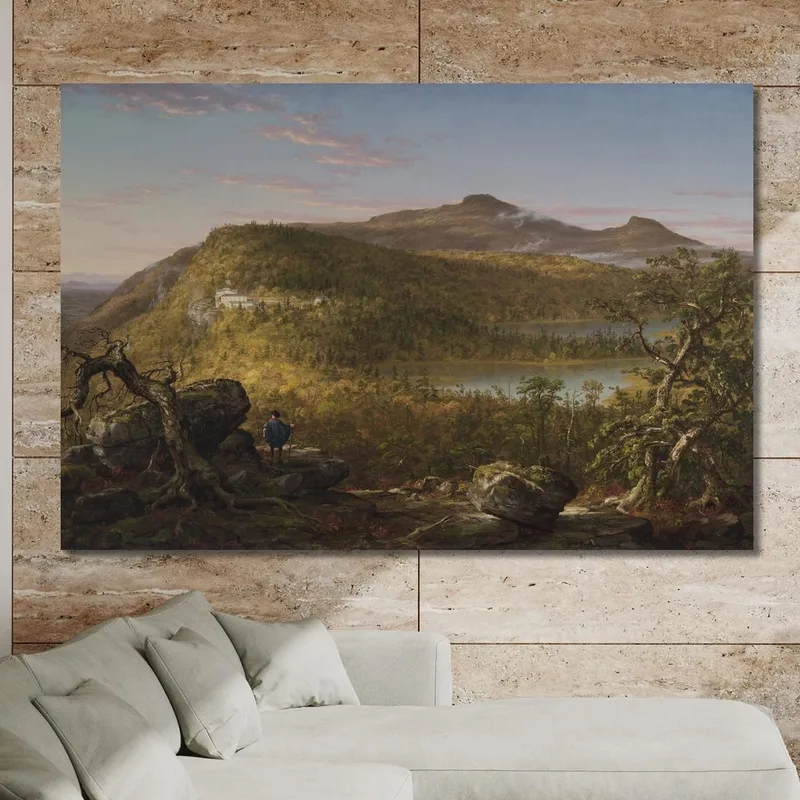 A View Of The Two Lakes And Mountain House Catskill Mountains Morning Thomas Cole