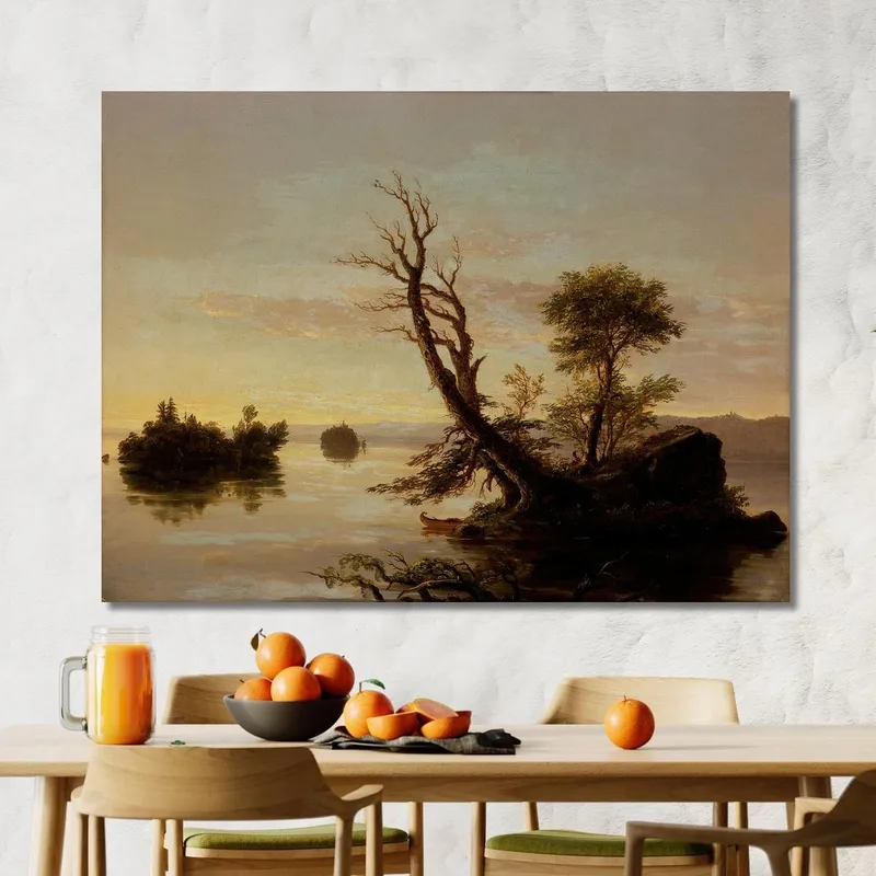 Scène De Lac Américain Thomas Cole