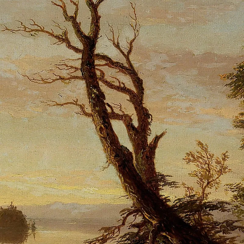 Scène De Lac Américain Thomas Cole