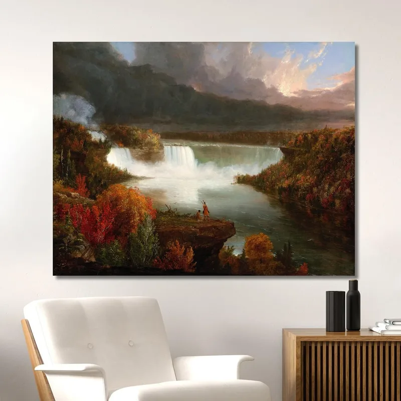 Ferne Ansicht Der Niagarafälle Thomas Cole