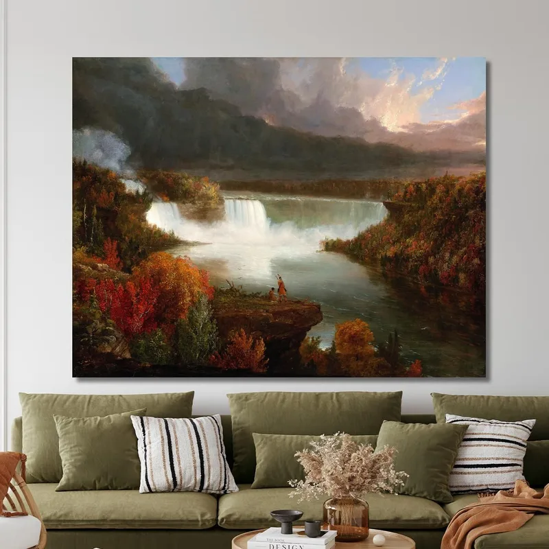 Ferne Ansicht Der Niagarafälle Thomas Cole
