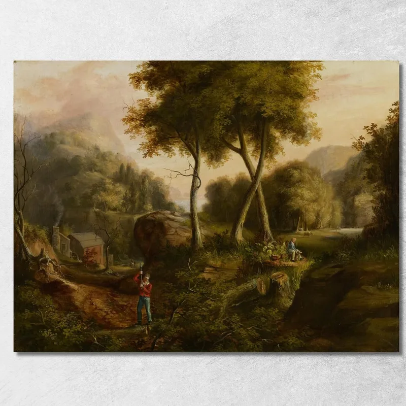 Paisaje 2 Thomas Cole cuadro en lienzo