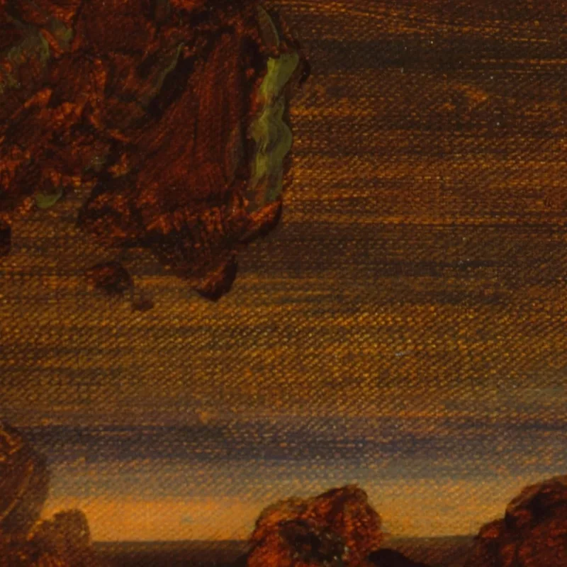 Il Pellegrino Del Mondo Alla Fine Del Suo Viaggio (Studio Per La Serie "La Croce E Il Mondo") Thomas Cole