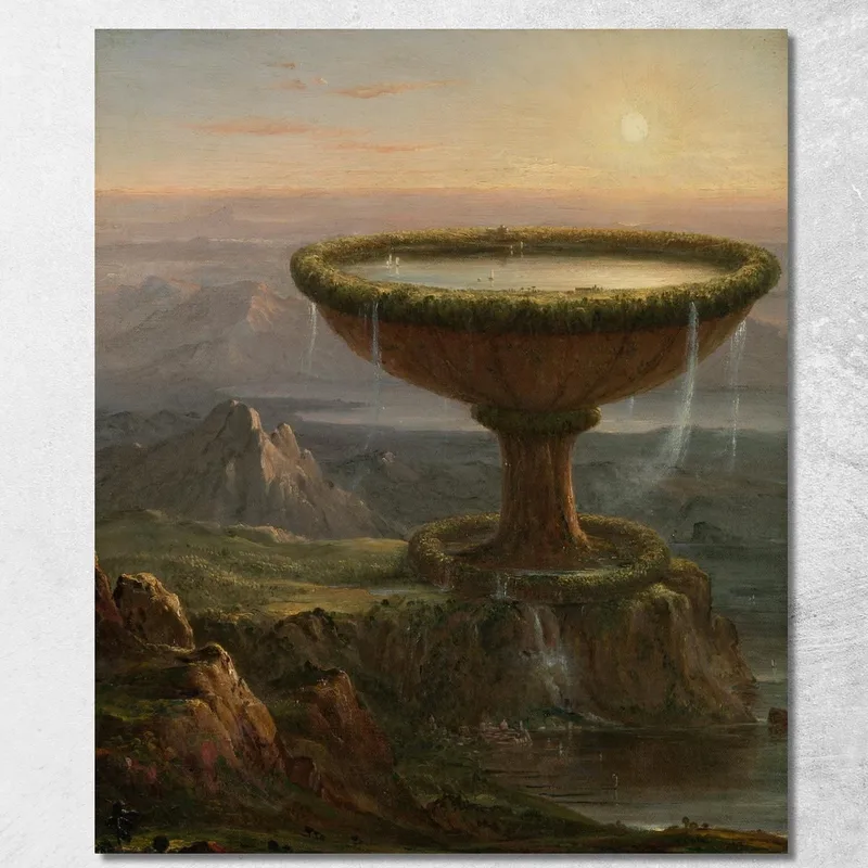 Der Kelch Des Titanen Thomas Cole drucken auf leinwand
