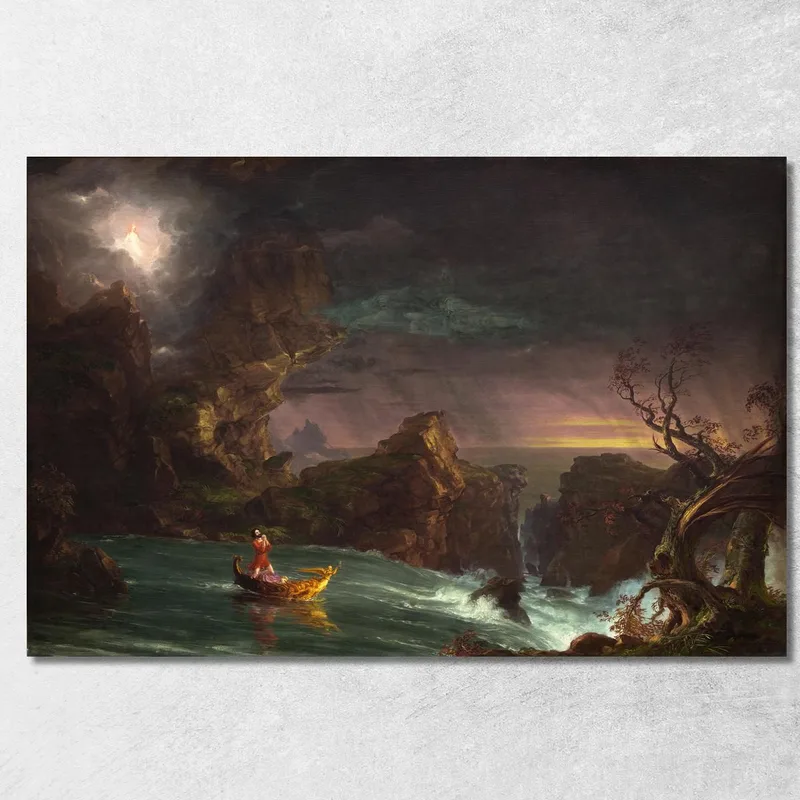 Die Reise Des Lebens: Mannesalter Thomas Cole drucken auf leinwand
