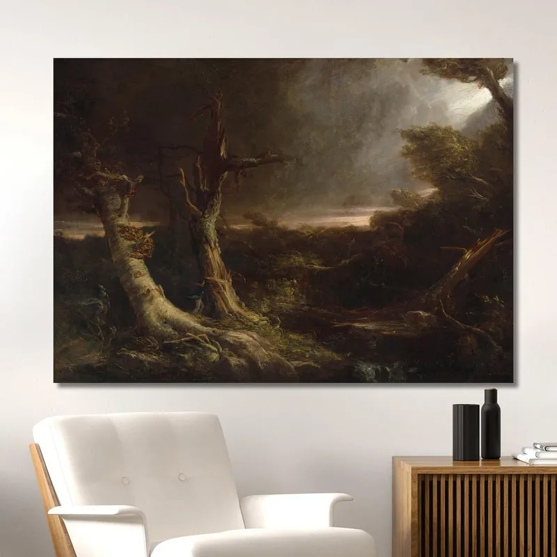 Tornado In An American Forest Thomas Cole
