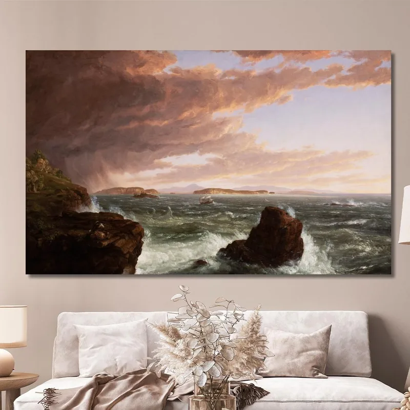 Blick Über Die Frenchman'S Bay Von Mt. Desert Island Nach Einem Sturm Thomas Cole