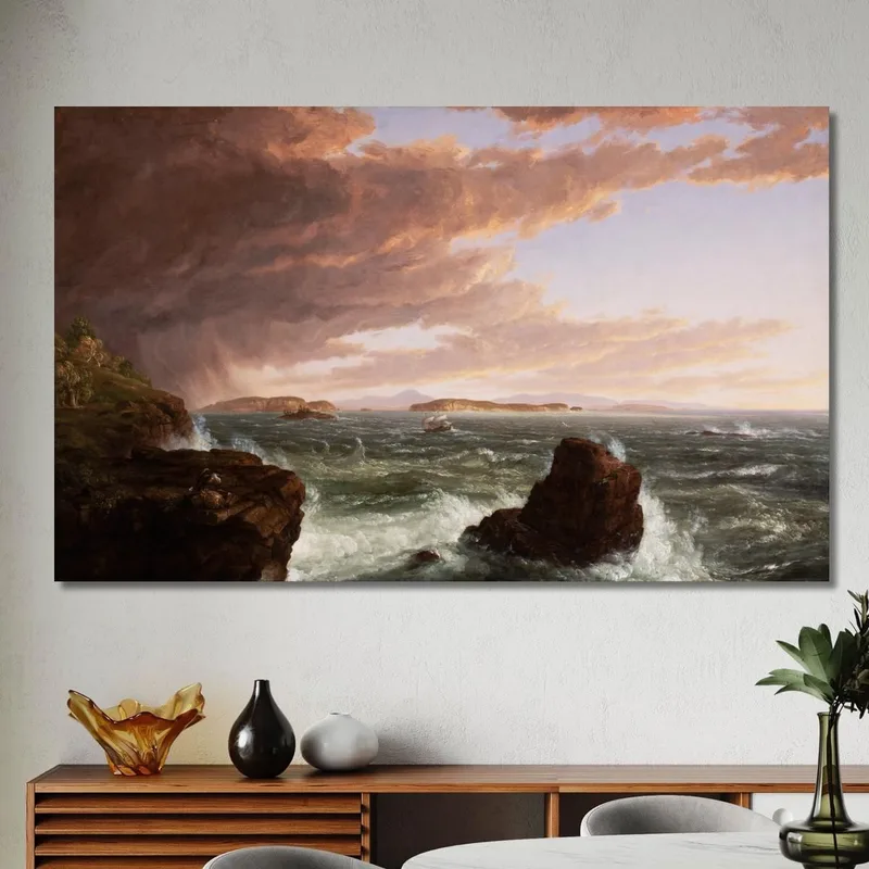 Blick Über Die Frenchman'S Bay Von Mt. Desert Island Nach Einem Sturm Thomas Cole