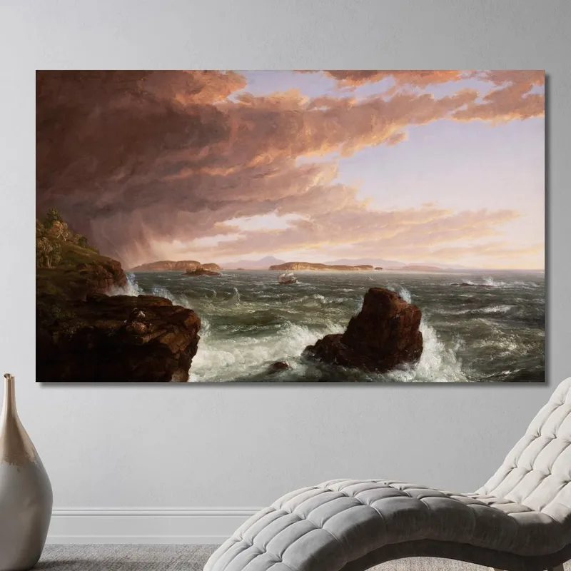 Blick Über Die Frenchman'S Bay Von Mt. Desert Island Nach Einem Sturm Thomas Cole