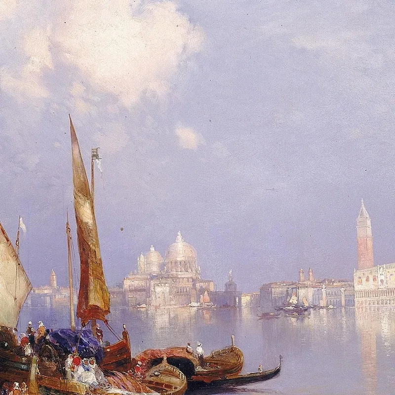 Una Vista De Venecia Thomas Moran