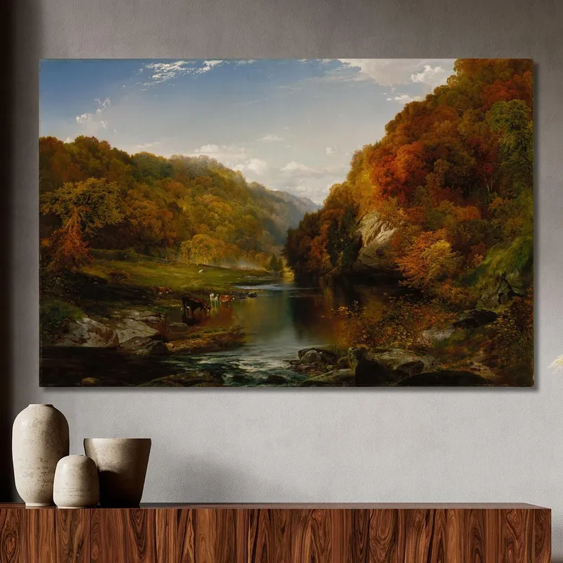 Après-Midi D'Automne Le Wissahickon Thomas Moran