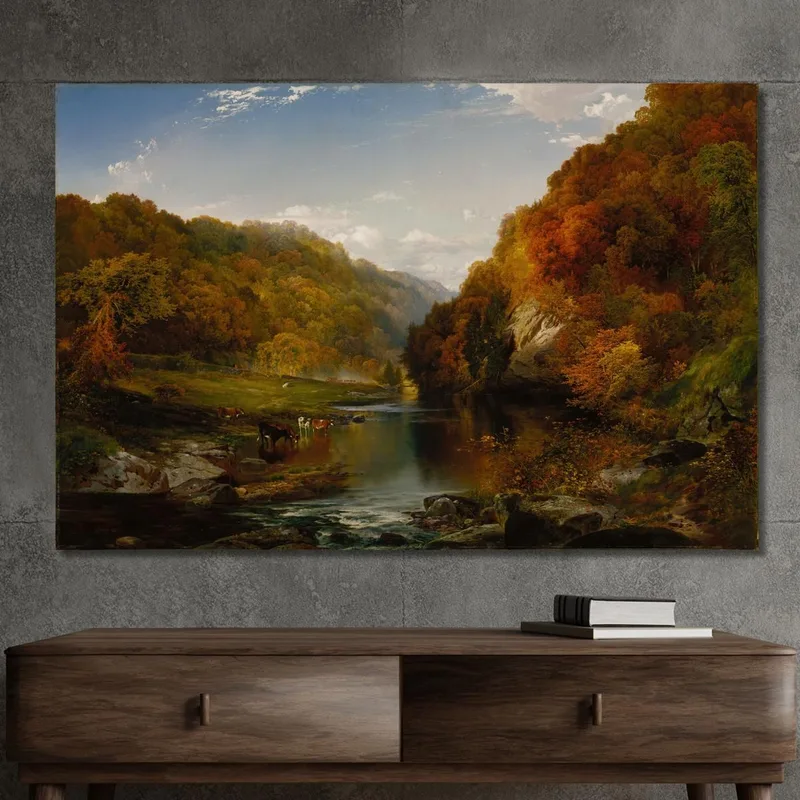 Après-Midi D'Automne Le Wissahickon Thomas Moran