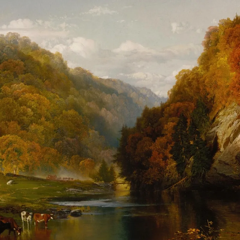 Après-Midi D'Automne Le Wissahickon Thomas Moran